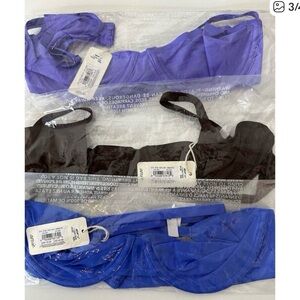 3 NWT Aerie BRA 32C SMOOTHEZ Mesh Bundle‎ Of 3